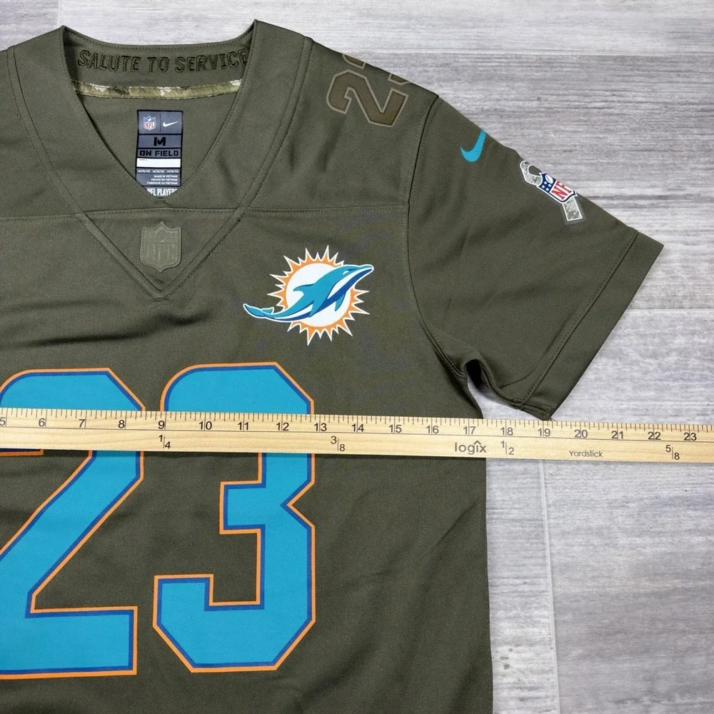 Jay Ajayi Miami Dolphins 23 Nike Salute To Service NFL Green Jersey Medium 10/12